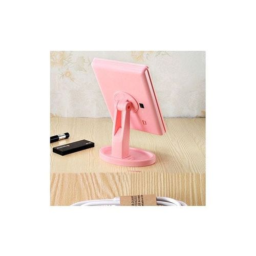 LED Adjustable Makeup Mirror Lmap Pink/White 29x6.7x17.5centimeter