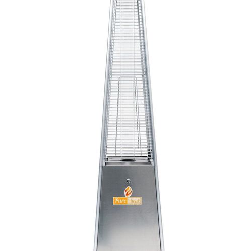 PureHeat Pyramid Style Gas Patio Heater In Stainless Steel