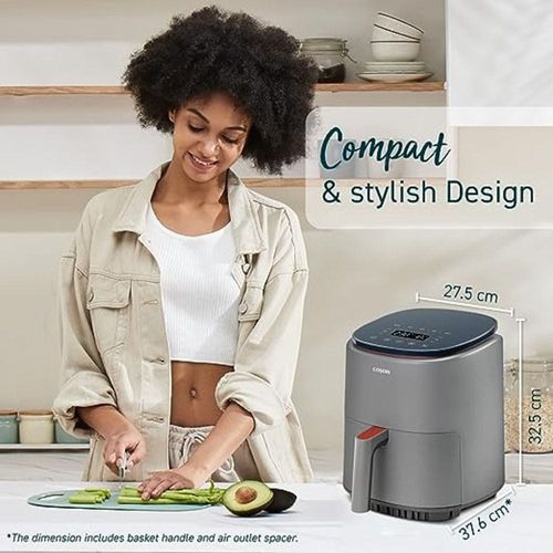 COSORI Lite 3.8L Smart Air Fryer | Up to 230℃ | 7 Functions | One-touch Operation | Online Recipes | Grey Color