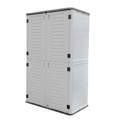 CamelTough Outdoor Storage Cabinet with Shelf, Heavy Duty, Extra Large Size, 1854 Litres,Vertical Shed-HTCCT-635