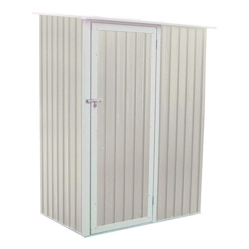 CamelTough Outdoor Metal Storage Shed, 4.7X3 feet, Garden Metal Shed Beige, CT-642