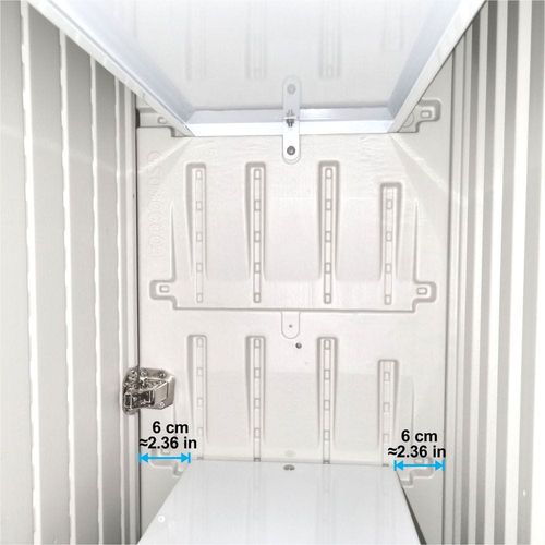 CamelTough Heavy Duty 233 Litre HDPE Storage Cabinet 87L x 38W x 92H cm with Door and 2 Shelves  1-Year Warranty, HTC-CT-637