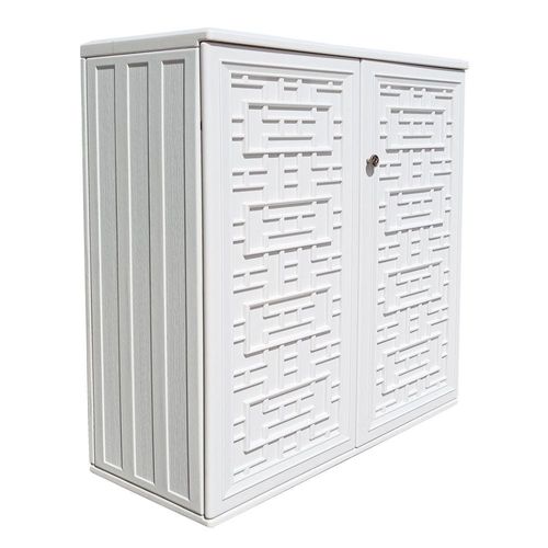 CamelTough Heavy Duty 233 Litre HDPE Storage Cabinet 87L x 38W x 92H cm with Door and 2 Shelves  1-Year Warranty, HTC-CT-637