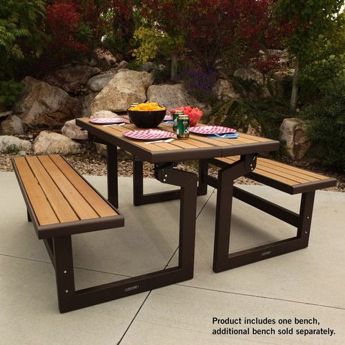 Lifetime, Convertible Bench, 55.5", 2 year limited warranty, Colour Light Brown