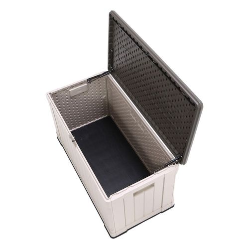 Lifetime, 439L Heavy Duty Storage Box,10 Year Limited warranty, Desert Sand Colour Box, Brown Lid LFT-60186