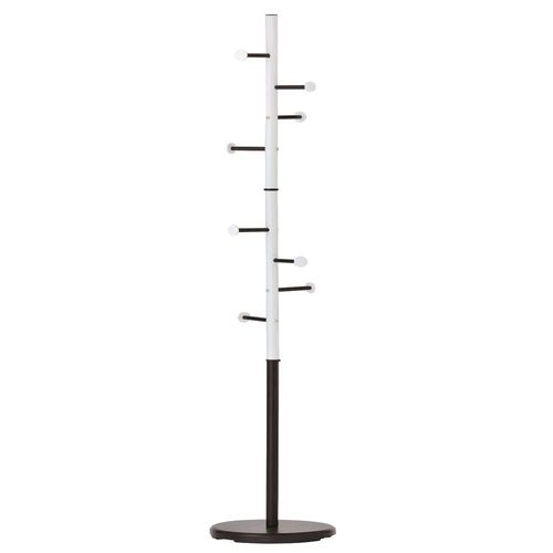 Zenments, Metal Clothes Hanging Stand, Black & White, 28.5Wx28.5Dx171H cm, HTC-ZEN-266