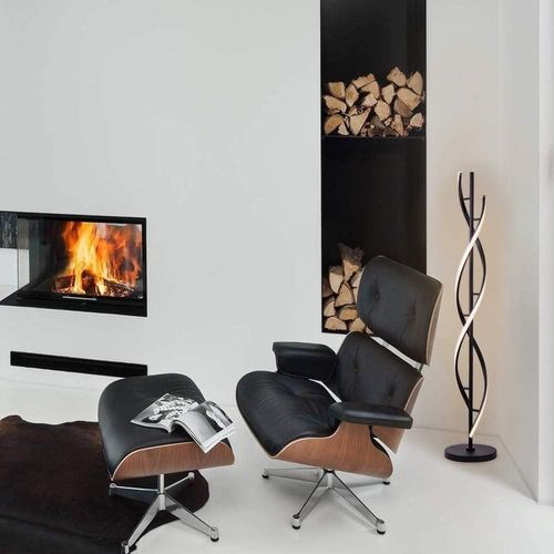 Twisted Arc Lamp-Black 155cm