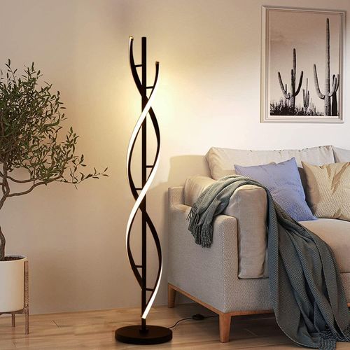 Twisted Arc Lamp-Black 155cm
