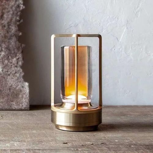 HOCC Portable Metal Desk Lamp (Gold)