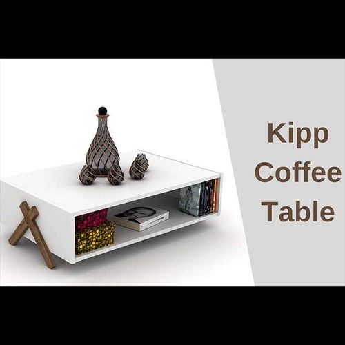 Kipp Coffee Table Walnut  White 94x60x28cm
