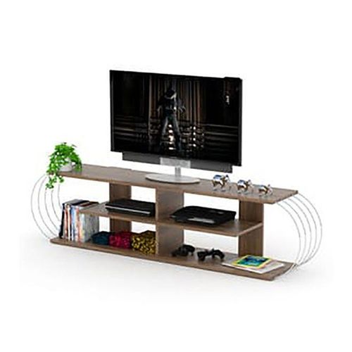 Case TV Unit Walnut Chrome