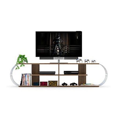 Case TV Unit Walnut Chrome