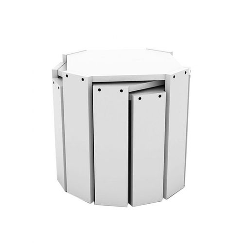 Set Of 3 Hansel Nested Coffee Table White