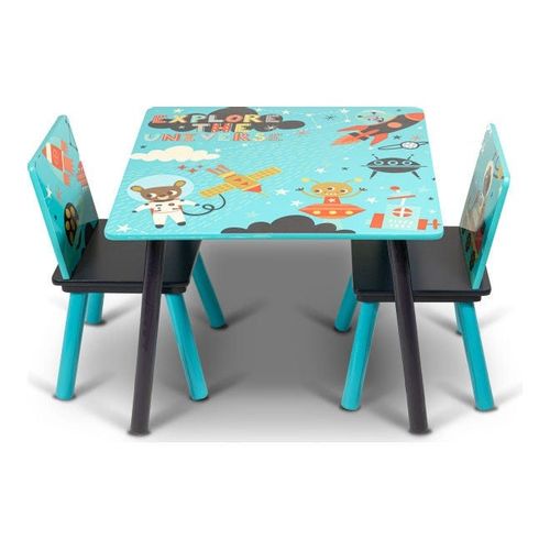 Little Explorer Kids Table And Chair Set Blue