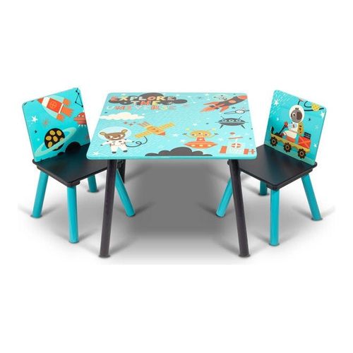 Little Explorer Kids Table And Chair Set Blue