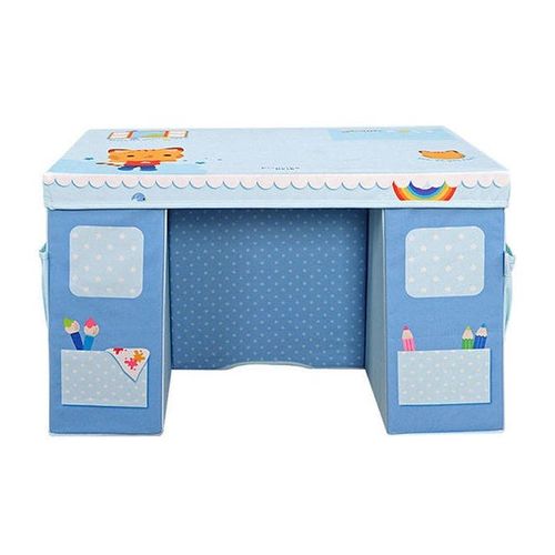 Storage Table And Chair Set For Kids BLue 73x46x45cm
