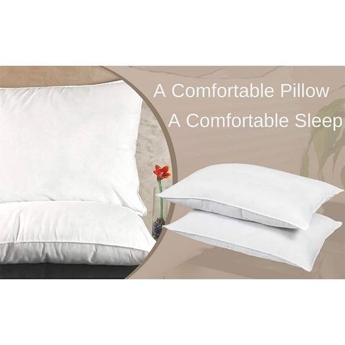 Fiesta Set Of 2 Premium Pillow 200TC Cotton Wood White 75x50cm