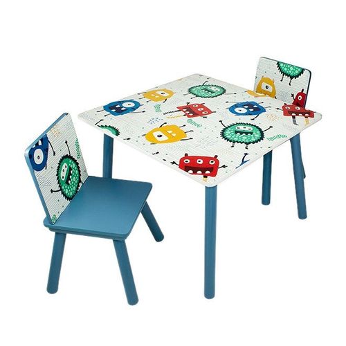 2-Piece Chair With Table Set Multicolour