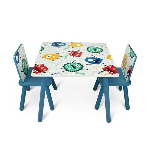 2-Piece Chair With Table Set Multicolour