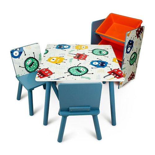 2-Piece Chair With Table Set Multicolour