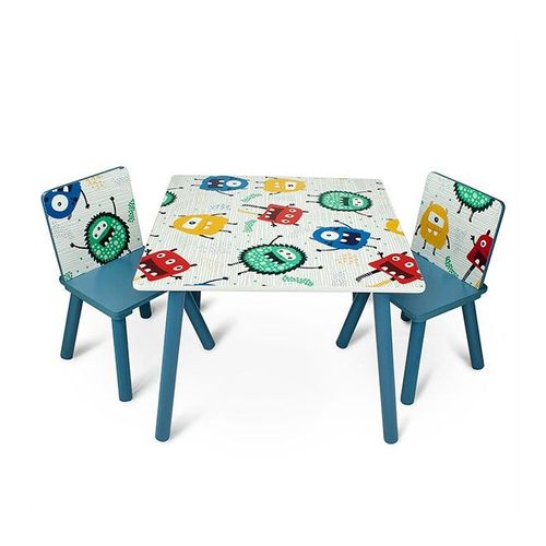 2-Piece Chair With Table Set Multicolour