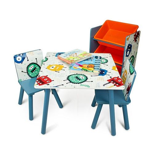 2-Piece Chair With Table Set Multicolour