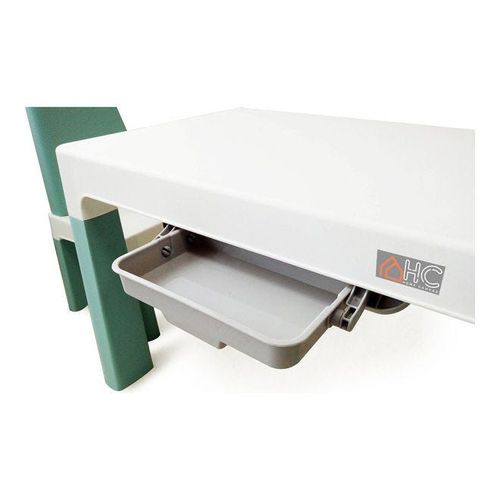Multi Functional Early Learning Study Table Chair Set White/Teal