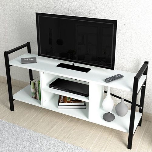 Gila Tv Stand White/Black 120x61x35cm