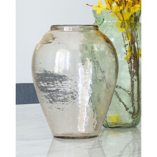 LUNA GLASS VASE - TAUPE