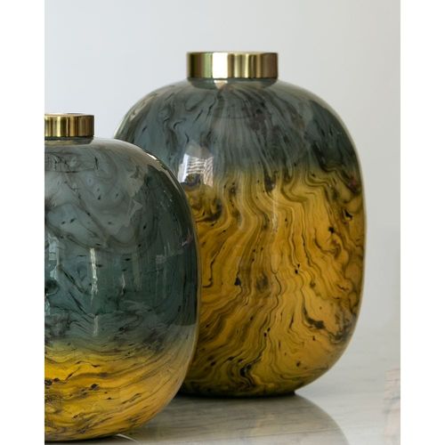 MERCURY METAL VASE - TALL