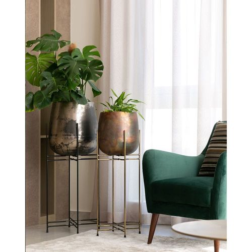 EDEN METAL PLANTER - SHORT