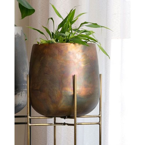 EDEN METAL PLANTER - SHORT