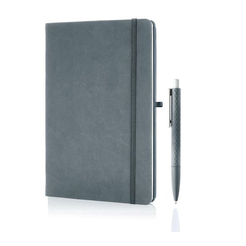 Pack of 5 - Giftology - Libellet A5 Notebook w/ Pen Set  - Slate Grey