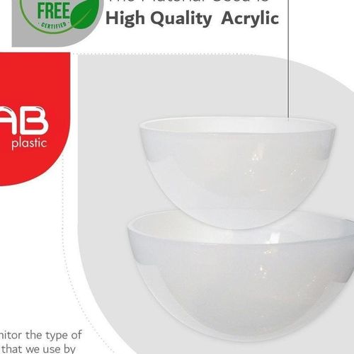 Gab Plastic Set of 2 bowls of different sizes Acrylic