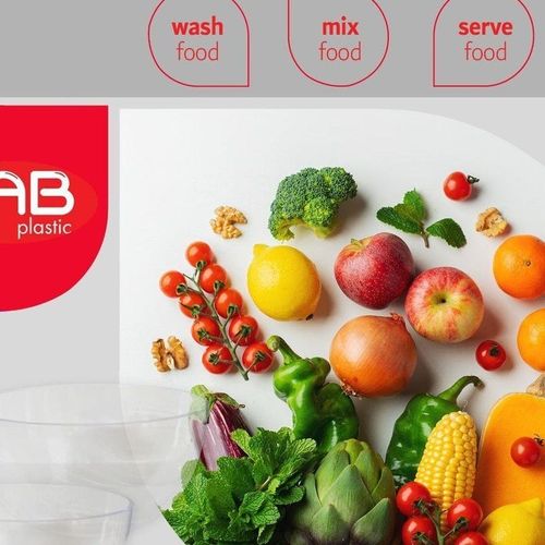 Gab Plastic Set of 2 bowls of different sizes Acrylic