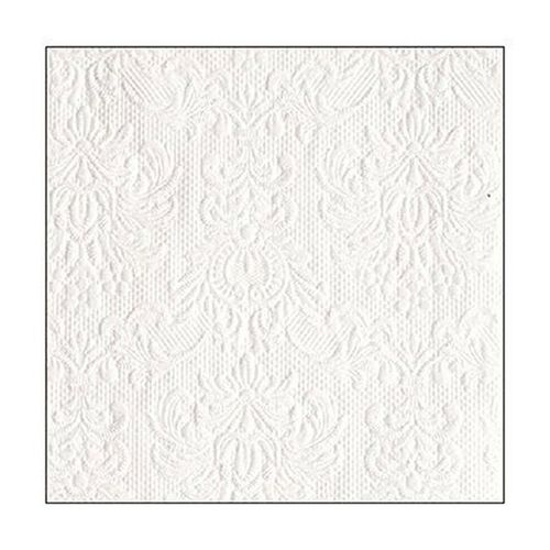 Ambiente Small Embossed Napkins, White