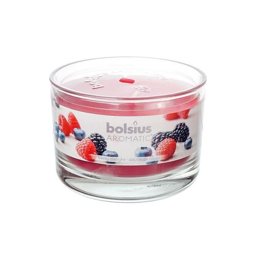 Bolsius Aromatic Berry Delight Candle in Glass - 63/90mm