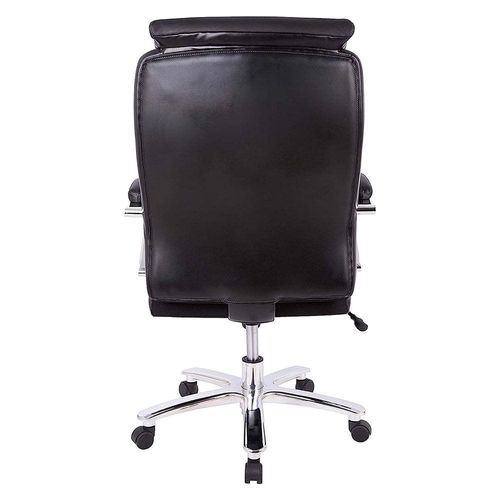 C900 High Back Chair - Thick Padding Quilted Ergonomic Office Chair With Adjustable Seat, Executive Swivel Chair Castors - Executive Chair (Black)
