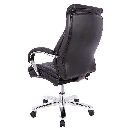 C900 High Back Chair - Thick Padding Quilted Ergonomic Office Chair With Adjustable Seat, Executive Swivel Chair Castors - Executive Chair (Black)