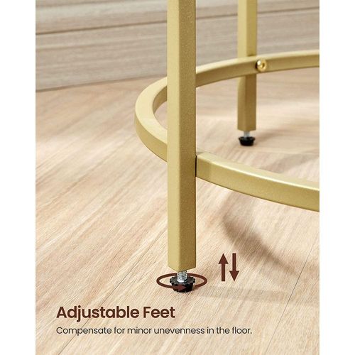 End table Glass, Gold, Ulgt20G