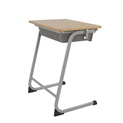 Melamine Galaxy 501lsc Metal Frame Desk - Studying Desk Reading - Writing Student Desk, Rectangle Shape - Beige