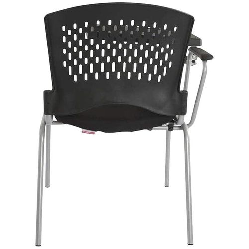 Mars 8712Nsf Student Chair With Molded Foam Fabric Student Studying Chair With Writing Tablet Arm and Pp Back and Seat
