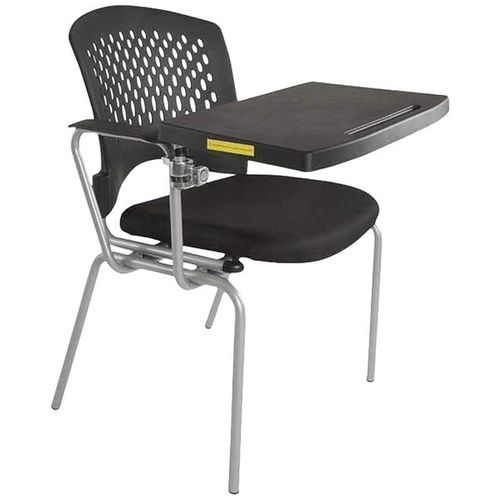 Mars 8712Nsf Student Chair With Molded Foam Fabric Student Studying Chair With Writing Tablet Arm and Pp Back and Seat