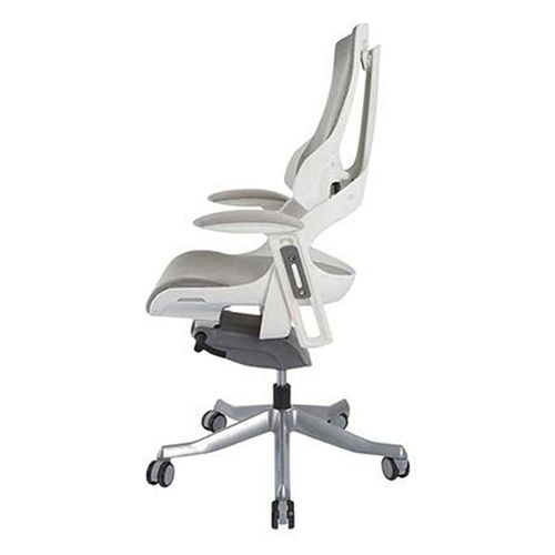 Robotto 608 - Back Office Chair - Made Up Of Mesh, Ergonomic Office Chair - Traditional In Style and Adjustable Backrest (Medium Back, White)