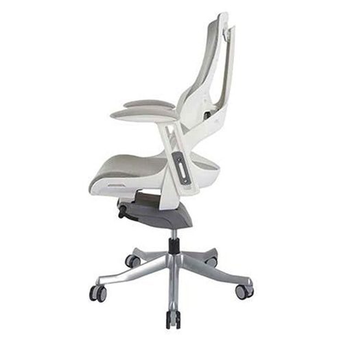 Robotto 608 - Back Office Chair - Made Up Of Mesh, Ergonomic Office Chair - Traditional In Style and Adjustable Backrest (Medium Back, White)