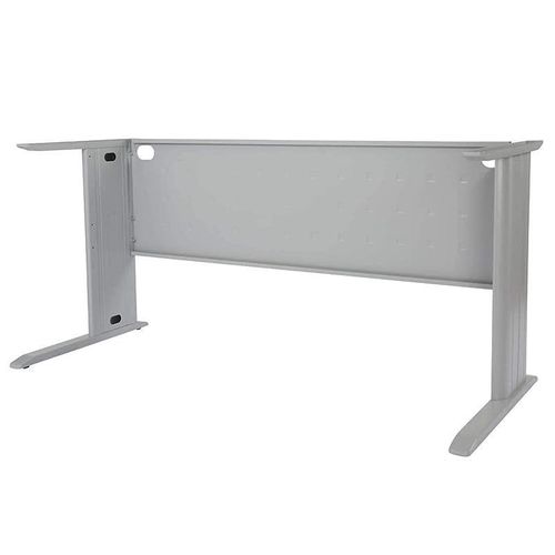 Stazion 1010 Frame and Leg by - Tough and Contemporary Metal Table Frame with Square Embossed Front Panel and Aluminium Built - 72.5cms x 112cms x 56cms (Stazion 1410)