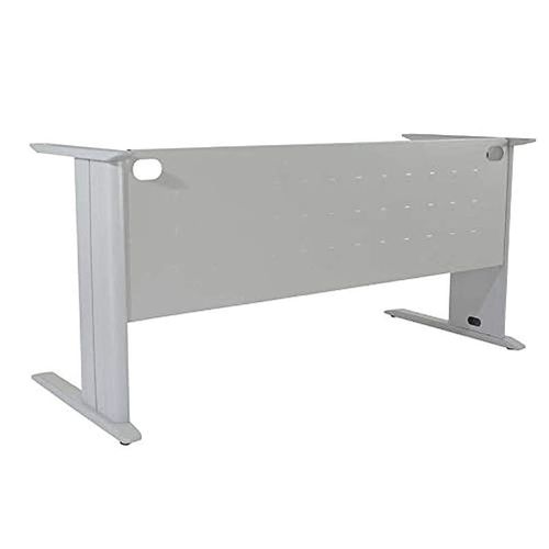 Stazion 1010 Frame and Leg by - Tough and Contemporary Metal Table Frame with Square Embossed Front Panel and Aluminium Built - 72.5cms x 112cms x 56cms (Stazion 1410)