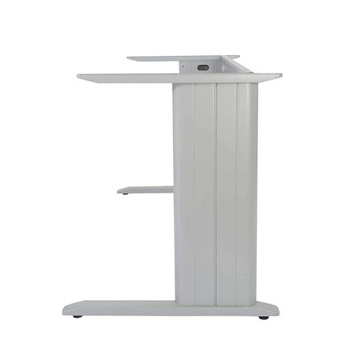 Stazion 1010 Frame and Leg by - Tough and Contemporary Metal Table Frame with Square Embossed Front Panel and Aluminium Built - 72.5cms x 112cms x 56cms (Stazion 1410)