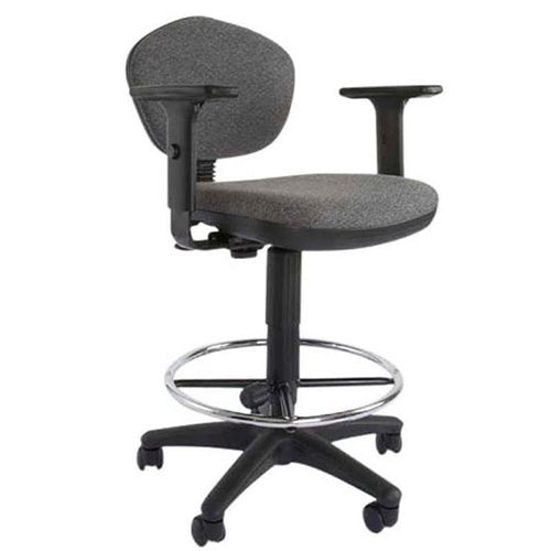 Sandra 1210Adk Task Chair Office Chair With Draft Kit and Double Wheel Rolling Castors, Task Chair Having Pp Back and Seat Frame (Grey)
