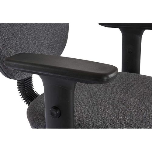Sandra 1210Adk Task Chair Office Chair With Draft Kit and Double Wheel Rolling Castors, Task Chair Having Pp Back and Seat Frame (Grey)